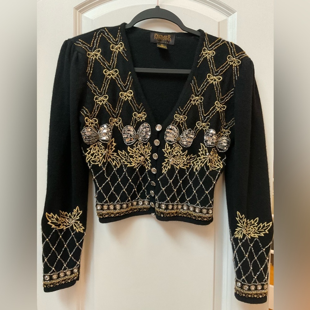 Vintage Premier Collection Embellished Cardigan